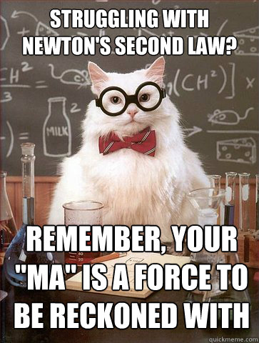 newton's second law