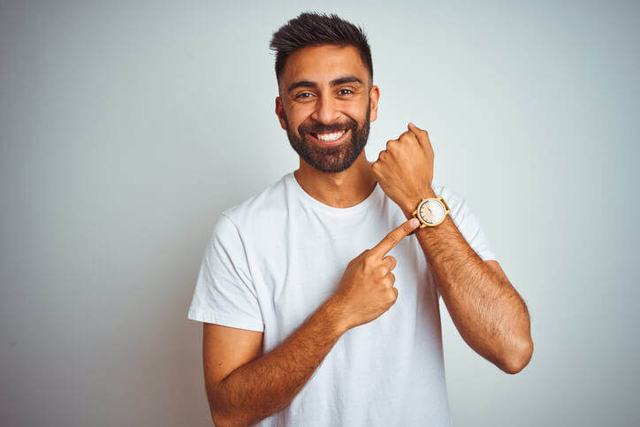 Young indian man wearing t-shirt